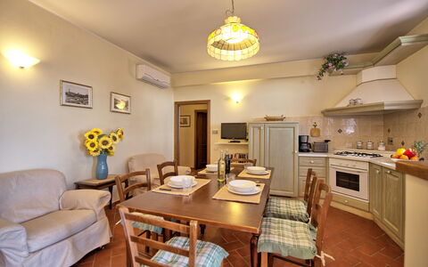 Accommodation Casa Rossa 5: Dining Room, Kitchen, Living Room