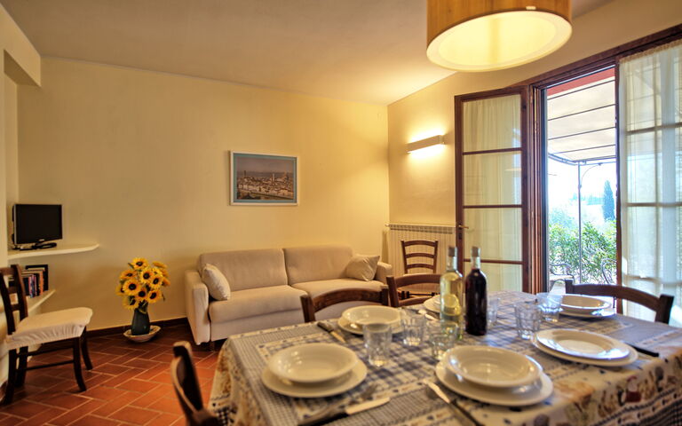 Accommodation Casa Rossa 4: Dining Room, Kitchen, Living Room
