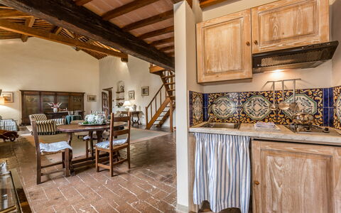 Accommodation Teatro: Dining Room, Kitchen, Living Room