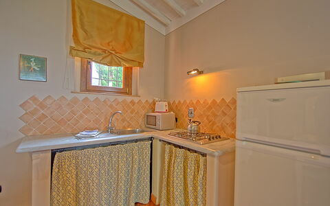 Accommodation Tiglio: Dining Room, Kitchen, Living Room