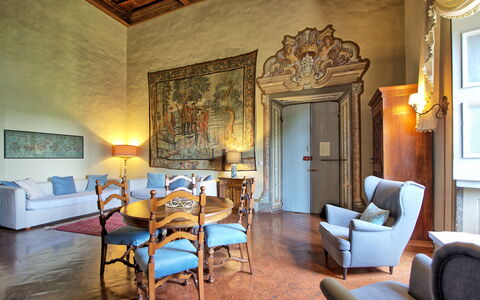 Accommodation Montegufoni 7: Dining Room, Living Room