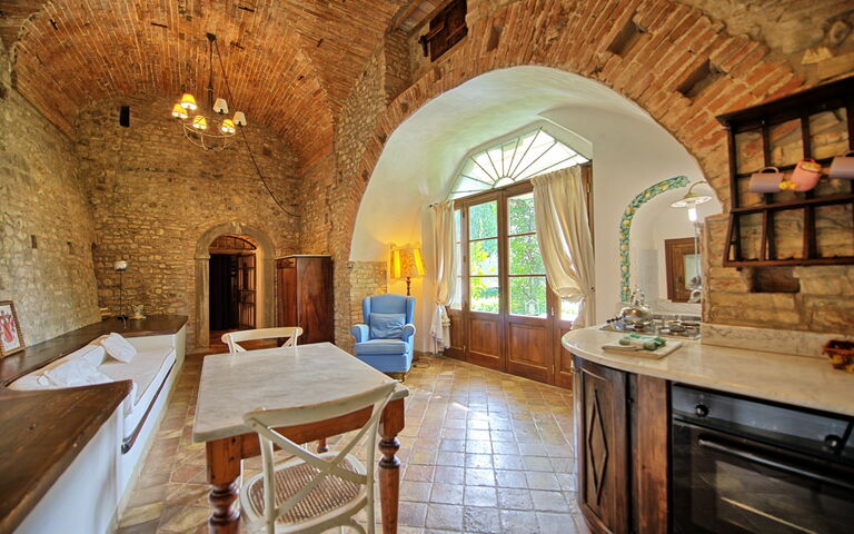 Accommodation Bastione: Kitchen, Living Room