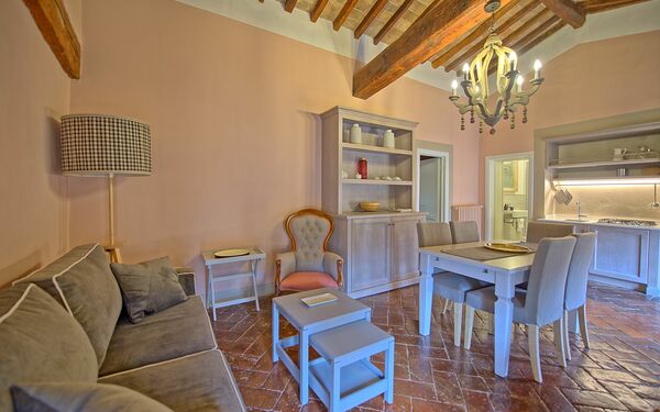 Accommodation Montegufoni 18: Dining Room, Kitchen, Living Room