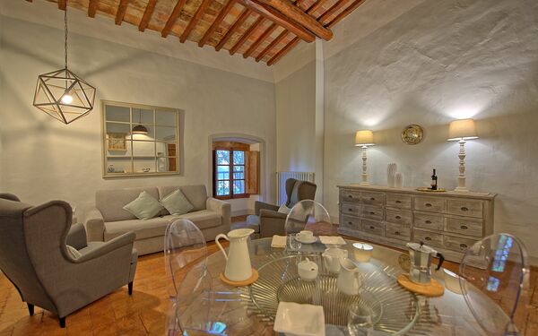 Accommodation Montegufoni 17: Dining Room, Kitchen, Living Room
