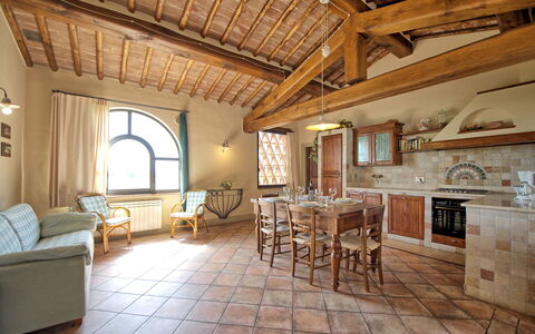 Accommodation Glicini 3: Dining Room, Kitchen, Living Room