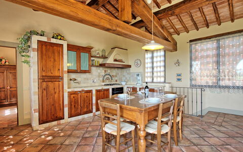 Accommodation Glicini 3: Dining Room, Kitchen, Living Room