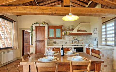 Accommodation Glicini 3: Dining Room, Kitchen, Living Room