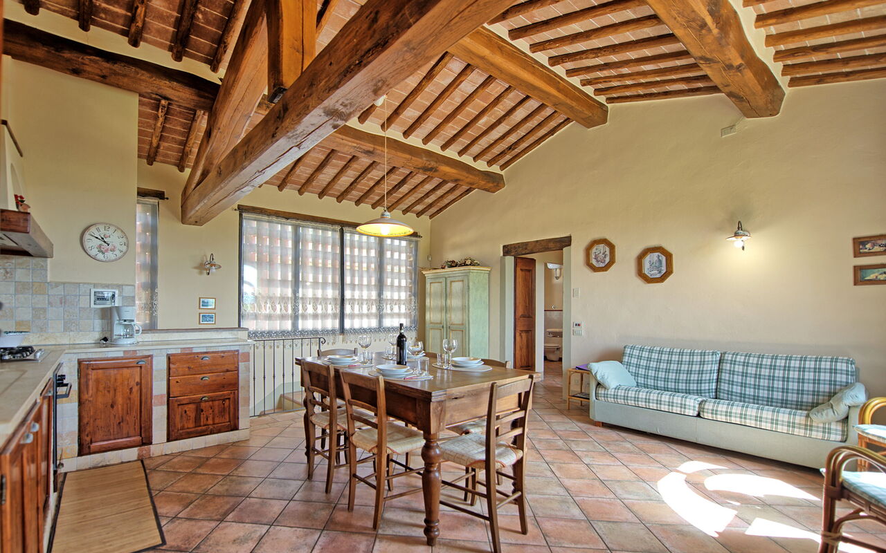 Accommodation Glicini 3: Dining Room, Kitchen, Living Room