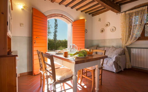 Accommodation Montelopio 2: Dining Room, Kitchen, Living Room