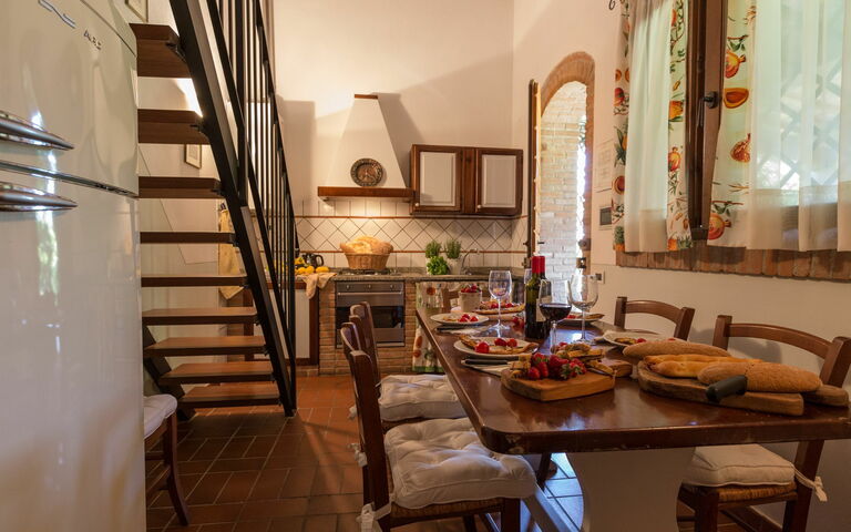 Accommodation Montelopio 5: Dining Room, Kitchen, Living Room