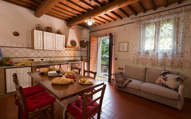 Accommodation Montelopio 3: Dining Room, Kitchen, Living Room