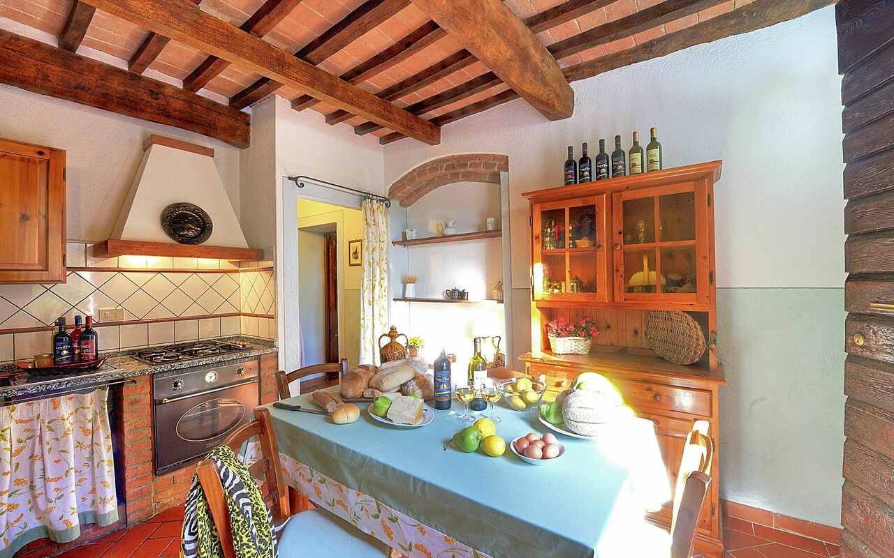 Accommodation Montelopio 2: Dining Room, Kitchen, Living Room