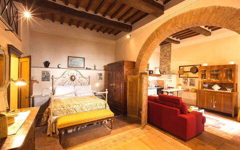Accommodation Santo Agostino Ortensia: Bedroom, Dining Room, Living Room