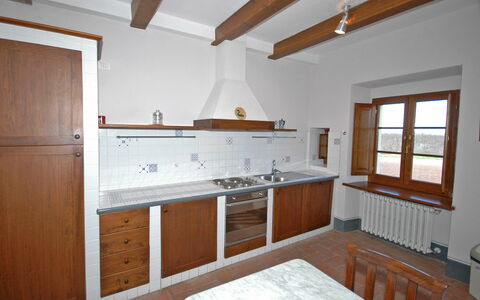 Accommodation Fornacino 5: Dining Room, Kitchen, Living Room