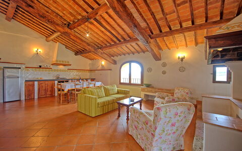 Accommodation San Donnino 4: Dining Room, Kitchen, Living Room