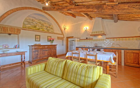 Accommodation San Donnino 4: Dining Room, Kitchen, Living Room