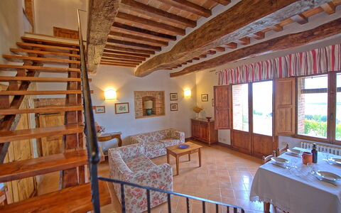 Accommodation San Donnino 1: Dining Room, Living Room