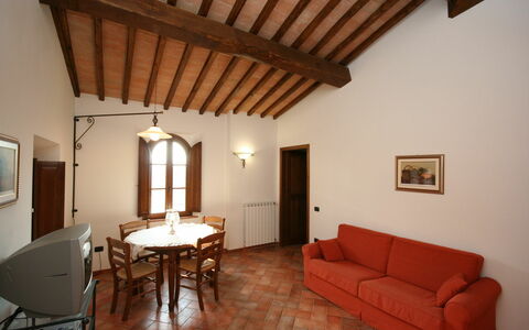 Accommodation Certaldo 3: Dining Room, Kitchen, Living Room