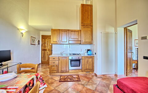 Accommodation Certaldo 2: Dining Room, Kitchen, Living Room