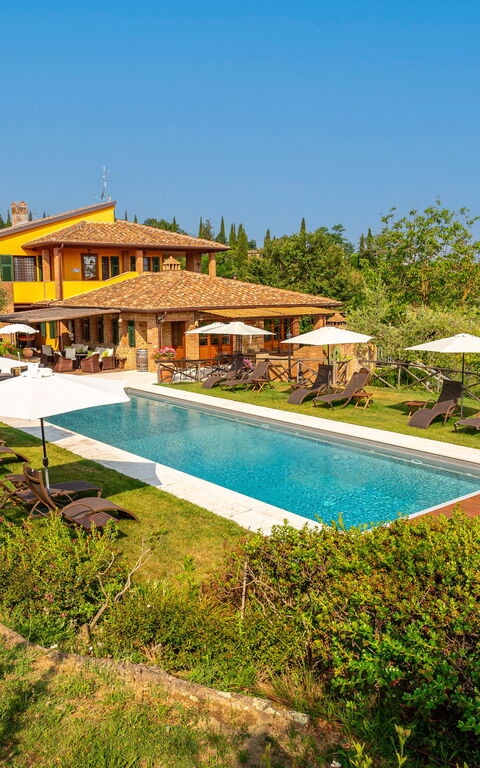 Villa Amadeo: Building Exterior, Garden, Outdoor, Pool, Scenic View, Summer