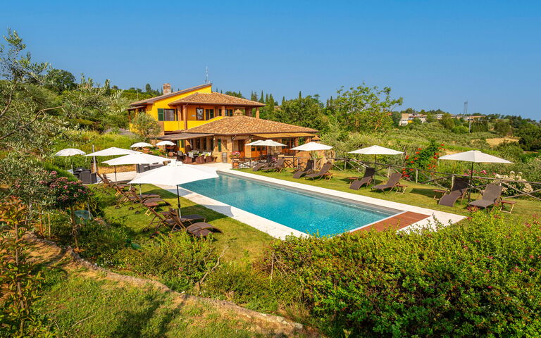 Villa Amadeo: Building Exterior, Garden, Outdoor, Pool, Scenic View, Summer