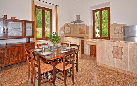 Accommodation Casiere: Dining Room, Kitchen