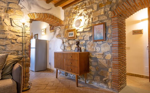 Accommodation Boscaiolo: Kitchen, Living Room