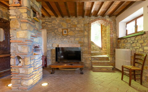 Accommodation Boscaiolo: Living Room