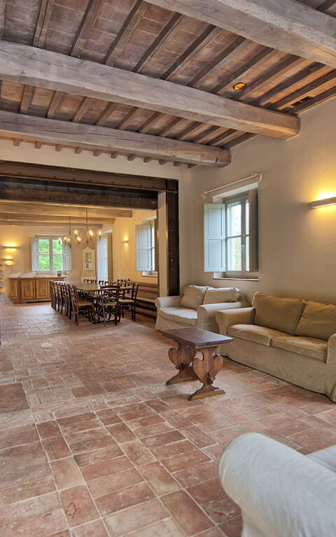 Villa Casentino: Dining Room, Living Room
