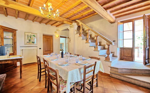 Accommodation Fienile: Dining Room, Kitchen, Living Room