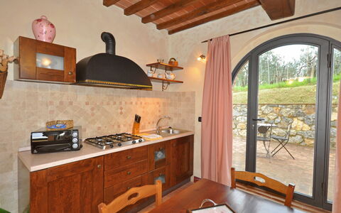 Accommodation Melograno: Dining Room, Kitchen, Living Room