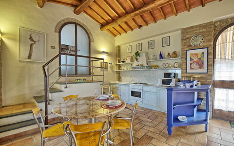 Accommodation La Capanna: Dining Room, Kitchen