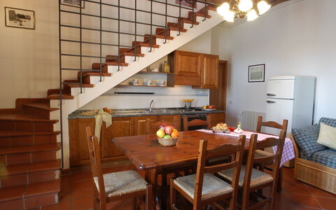 Accommodation La Valle 2: Dining Room, Kitchen, Living Room