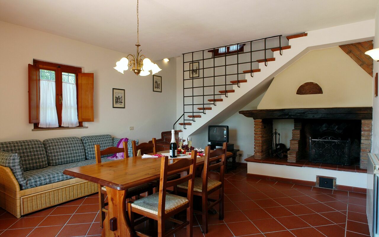 Accommodation La Valle 1: Dining Room, Living Room