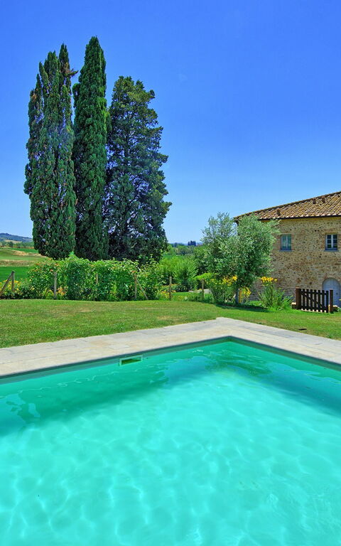 Casale La Valle - Castelfalfi: Garden, Pool, Scenic View, Summer