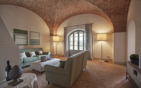 Accommodation La Valle 1 Castelfalfi: Living Room