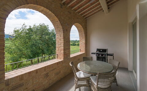 Accommodation La Valle 3 Castelfalfi: Balcony / Terrace / Patio, Outdoor