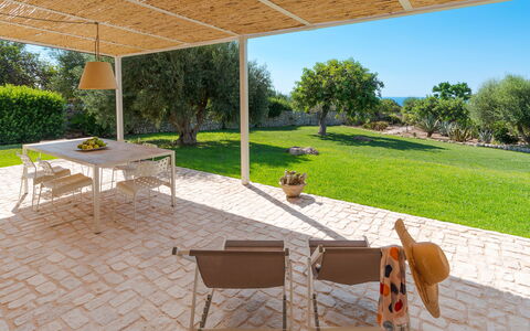 Accommodation Isla Verde - Ulivi: Balcony / Terrace / Patio, Building Exterior, Garden, Outdoor, Scenic View