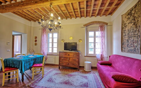 Accommodation Flavia 6: Dining Room, Living Room