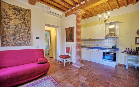 Accommodation Flavia 6: Kitchen, Living Room