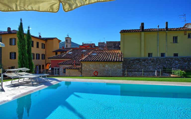 Flavia: Building Exterior, Garden, Outdoor, Pool, Scenic View, Summer