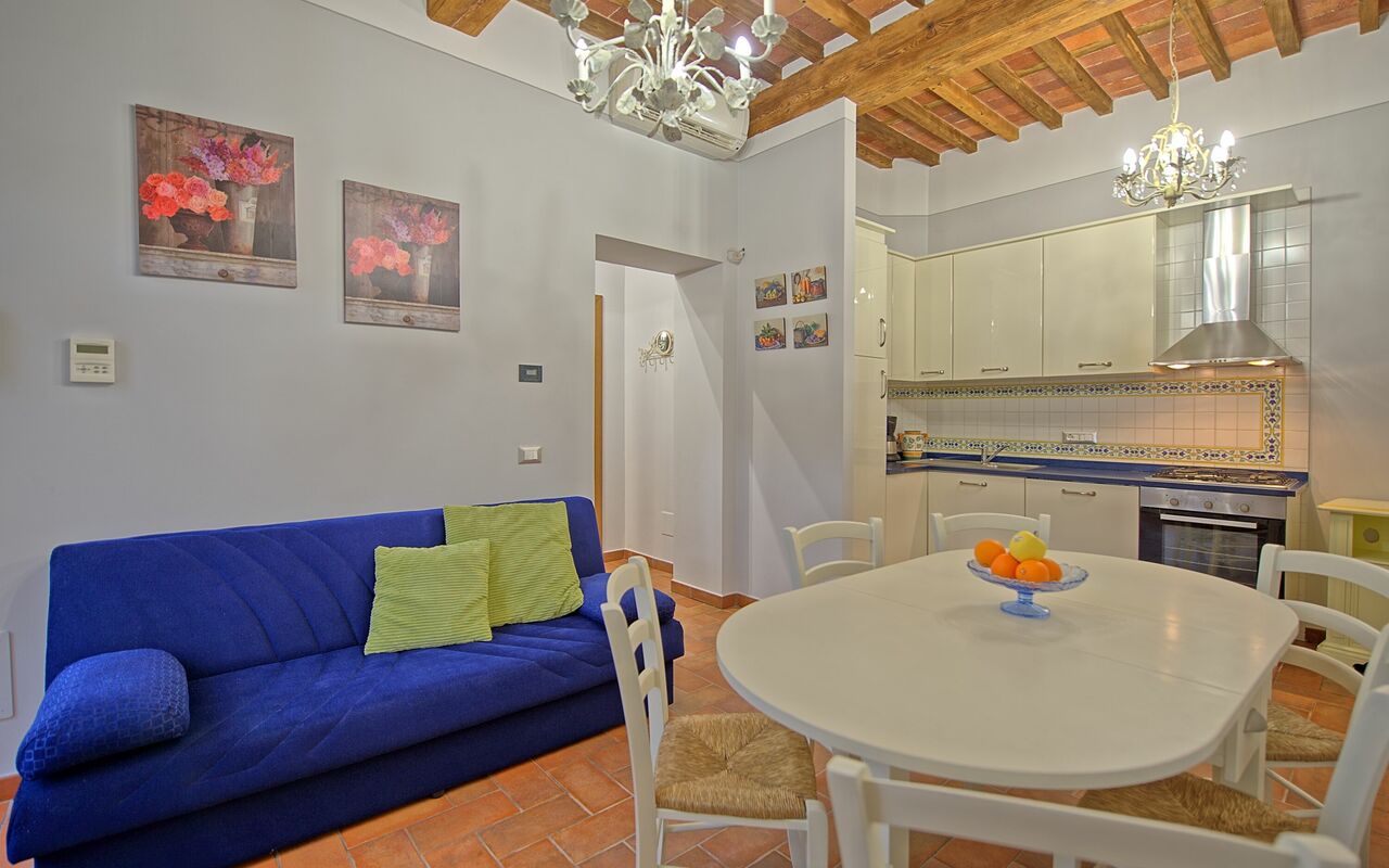 Accommodation Flavia 4: Dining Room, Kitchen, Living Room