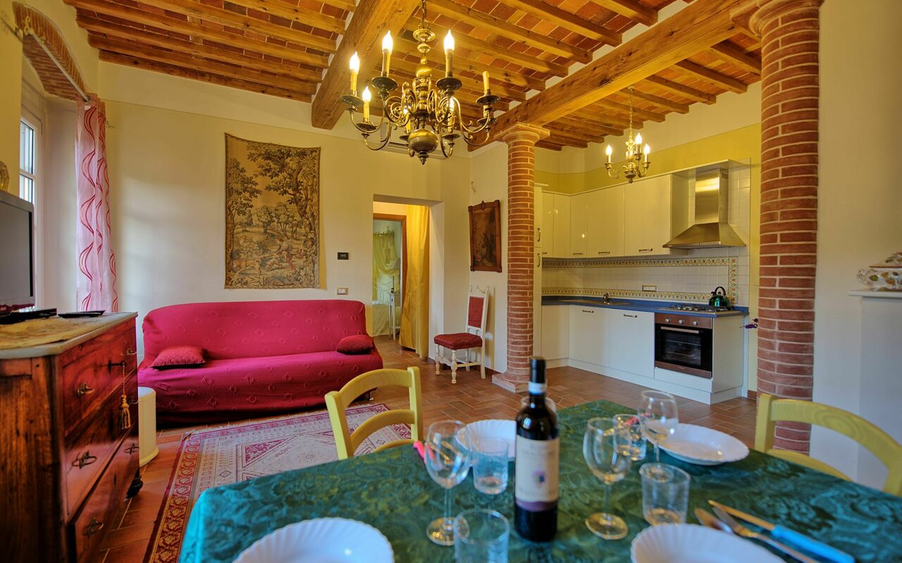 Accommodation Flavia 6: Dining Room, Living Room