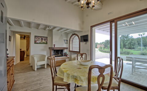 Accommodation Fornace 1: Dining Room, Kitchen, Living Room