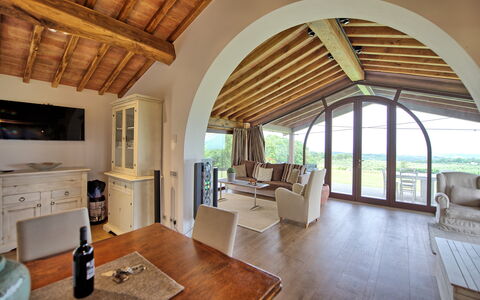 Accommodation Marcello: Dining Room, Living Room