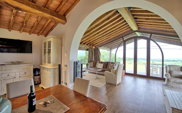 Accommodation Marcello: Dining Room, Living Room