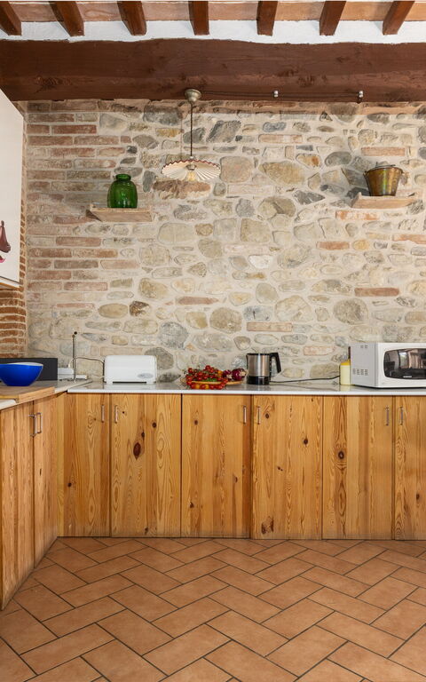 Casale Tiziano: Kitchen