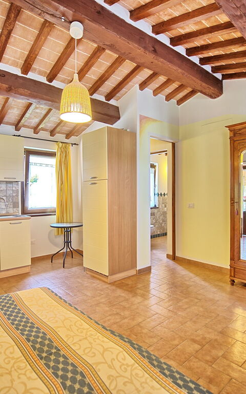 Casale Tiziano: Bedroom, Dining Room, Kitchen
