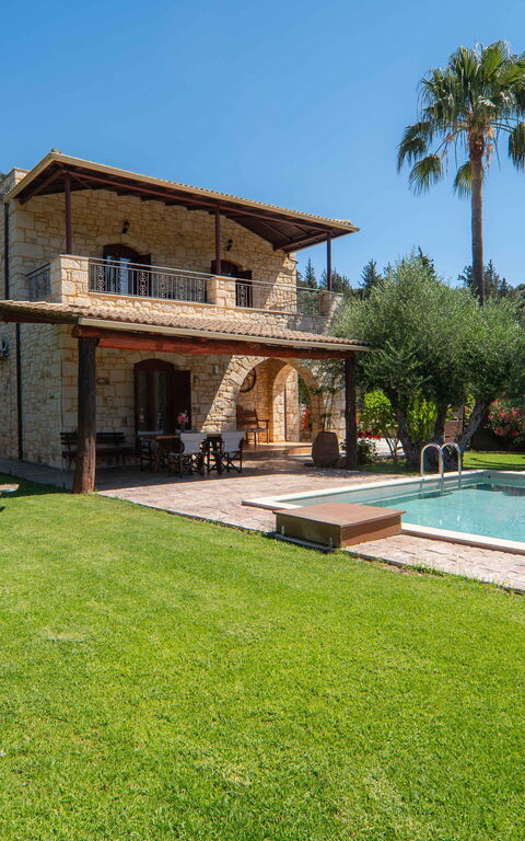 Villa Vrisses: Building Exterior, Garden, Outdoor, Pool