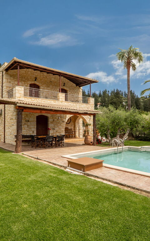 Villa Vrisses: Building Exterior, Garden, Outdoor, Pool